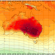 Scale at right is shown in Celsius. The darkest red ranges from 38 to 46 degrees C, or 100 to 116 degrees F. Image: Bureau of Meteorology